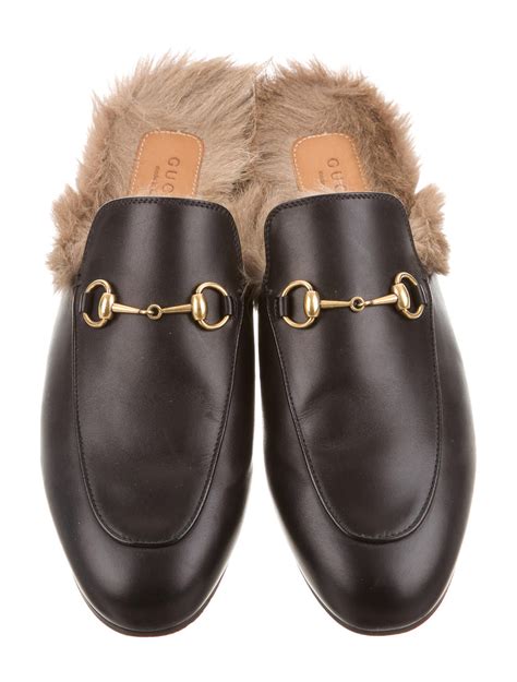 gucci mules fur|Gucci suede mules.